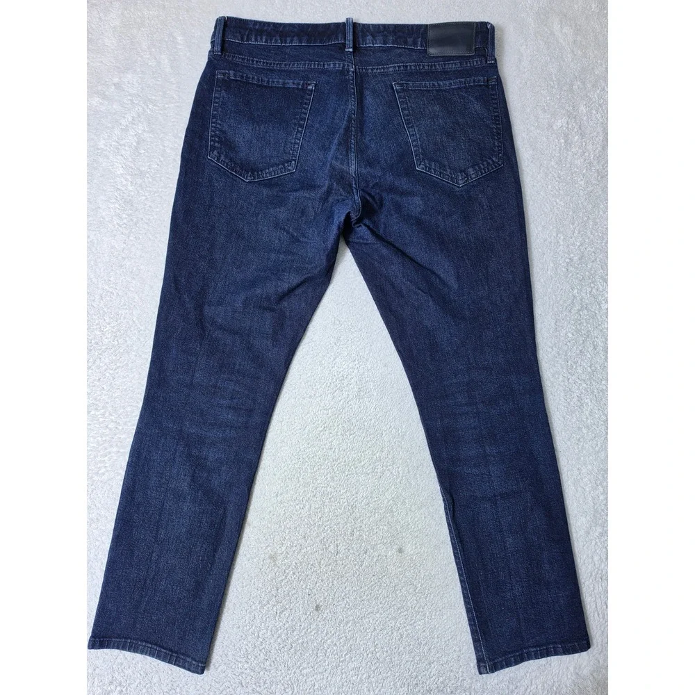 Bonobos Tailored Mens 35/30 Jeans Blue Cott Blend Stretch Dark Wash 23083-BLU32